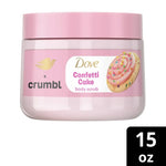 Dove Crumbl Exfoliating Body Scrub Confetti Cake, 15 oz